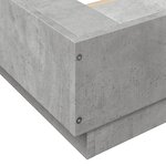 vidaXL Cadre de lit gris béton 200x200 cm bois d'ingénierie