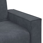 vidaXL Canapé à 3 places Gris foncé 220x78x84 cm Velours