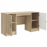vidaXL Bureau Chêne Sonoma 142 5 x 50 x 75 cm Bois d'ingénierie