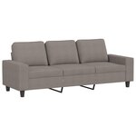 vidaXL Ensemble de canapés 4 Pièces taupe tissu