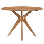 vidaXL Table de jardin ronde Ø85x75 cm bois d'acacia solide