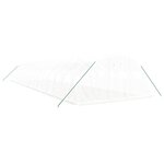 vidaXL Serre avec cadre en acier blanc 64 m² 16x4x2 m