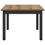 vidaXL Table basse Chêne artisan 60 x 50 x 36 cm Bois d'ingénierie