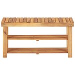 vidaXL Range-chaussures 90x32x46 cm Bois d'acacia massif