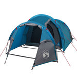 vidaXL Tente de camping tunnel 3 personnes bleu imperméable