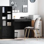 vidaXL Bureau Chêne noir 80 x 50 x 76 cm Bois d'ingénierie