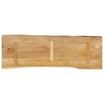 vidaXL Dessus de table 110x40x3 8 cm bord vivant bois massif manguier