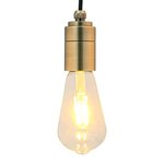 vidaXL Douilles de lampe 2 Pièces bronze E27