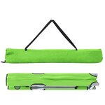 vidaXL Lit de camping pliant 2 Pièces Vert foncé 62 x 194 x 42 cm