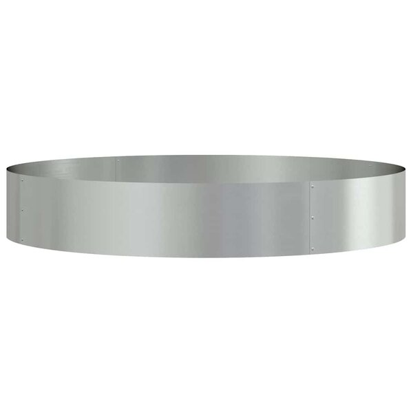 vidaXL Cache-pot de jardin Argent 120 x 120 x 20 cm Acier galvanisé