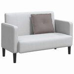 vidaXL Coussin de Dos Taupe 60 x 19 x 50 cm tissu