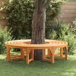 vidaXL Banc d'Arbre 2 Pièces Marron 160 x 160 x 45cm