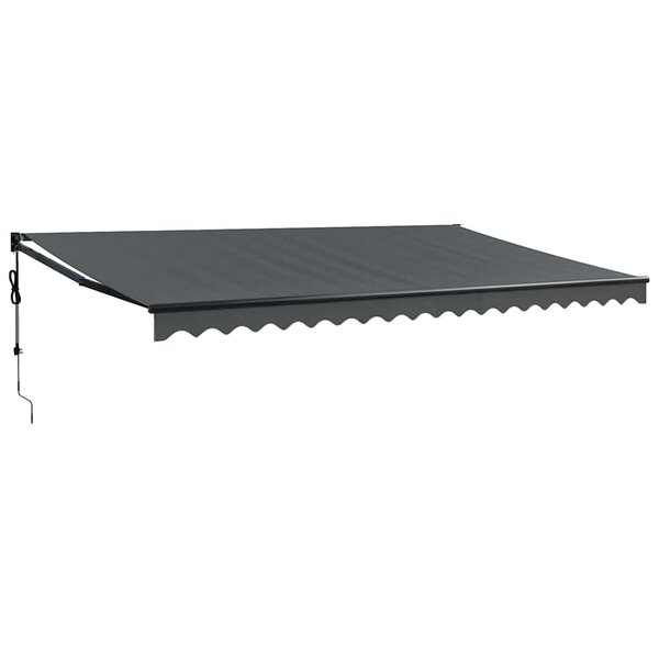 vidaXL Auvent rétractable automatique anthracite 5x3 m