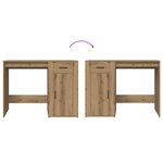 vidaXL Bureau chêne artisanal 100x49x75 cm bois d'ingénierie