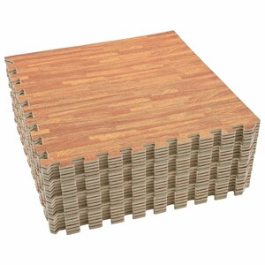 vidaXL Tapis de sol de piscine 24 Pièces bois 8 64 ㎡ Mousse EVA