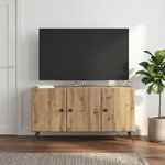 vidaXL Meuble TV 99 x 34 5 x 50 cm Chêne artisanal Bois d'ingénierie