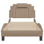 vidaXL Cadre de lit sans matelas cappuccino 80x200 cm similicuir
