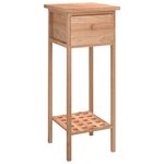 vidaXL Table d'appoint avec tiroir 25x25x60 cm Bois massif de noyer