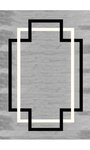 Tapis de salon PROFIL 80 x 150 cm - Gris