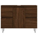vidaXL Armoire salle de bain chêne marron 80x33x60cm bois d'ingénierie