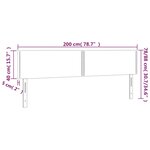 vidaXL Têtes de lit 2 Pièces Bleu foncé 100x5x78/88 cm Velours