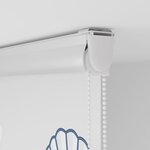 vidaXL Store enrouleur de douche avec cassette largeur du tissu 156 cm