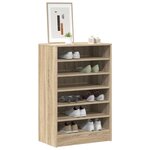 vidaXL Armoire à chaussures Chêne Sonoma 60x35x92 cm Bois d’ingénierie