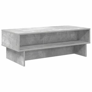 vidaXL Table basse Gris béton 100 x 46 x 35 cm Bois d'ingénierie