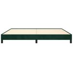 vidaXL Cadre de lit sans matelas vert foncé 200x200 cm velours