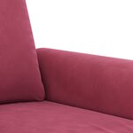 vidaXL Ensemble de canapés 2 Pièces avec coussins Rouge bordeaux Velours