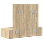 vidaXL Table de Maquillage Suspendue Chêne de Sonoma 83x40x70 cm