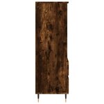 vidaXL Buffet haut Chêne fumé 40x36x110 cm Bois d'ingénierie