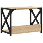 vidaXL Support d'imprimante à 2 niveaux chêne sonoma 44x26x31 5 cm