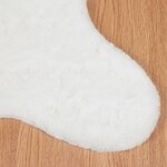 vidaXL Tapis en Fourrure Synthétique de Lapin Olite Blanc 80 x 120 cm