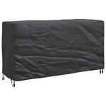 vidaXL Housse pour meubles Uni Noir 180 x 70 x 90 cm 420D
