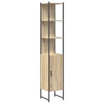 vidaXL Ensemble de mobilier de salle de bain 4 Pièces Chêne sonoma