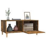 vidaXL Table basse chêne fumé 89 5x50x40 cm bois d'ingénierie