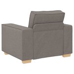 vidaXL Canapé-chaise Taupe 60 cm Tissu