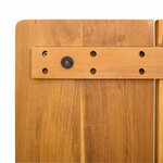 vidaXL Tapis de bain Uni Marron 100 x 55 cm bois