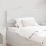 vidaXL Tête de lit Blanc Brillant 75 cm Bois d'ingénierie