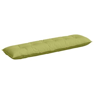 vidaXL Coussin de Dos Vert clair 180 x 19 x 50 cm tissu
