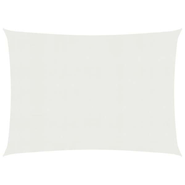 vidaXL Voile d'ombrage 160 g/m² Blanc 3x4 m PEHD