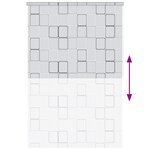 vidaXL Store roulant de douche 160x240 cm Carré