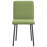 vidaXL Chaises à manger lot de 2 Vert clair Velours