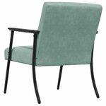 vidaXL fauteuil Vert Mer 59 x 75 x 78 cm Velours