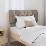 vidaXL Tête de lit capitonnée Taupe 75 cm Pin massif