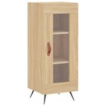 vidaXL Buffet haut Chêne sonoma 34 5x34x180 cm Bois d'ingénierie