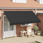 vidaXL Auvent manuel rétractable 400 cm Anthracite