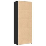 vidaXL Buffet haut noir 70x42 5x185 cm bois d'ingénierie