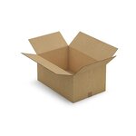 Caisse carton de déménagement brune double cannelure renforcée raja 58 5x38 5x27 cm (lot de 5)